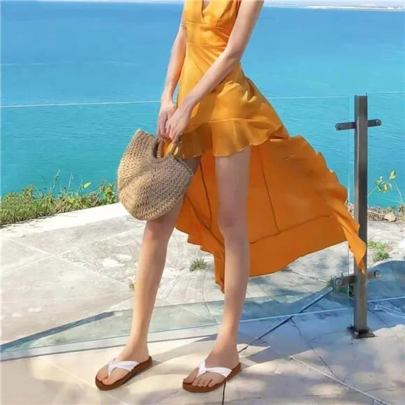 KuaiLu Women's Flip Flops - Arch Support, Yoga Mat Cushion, Slip-On Sandals - Picture 2 of 6